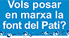 Posa en marxa la font del Pati